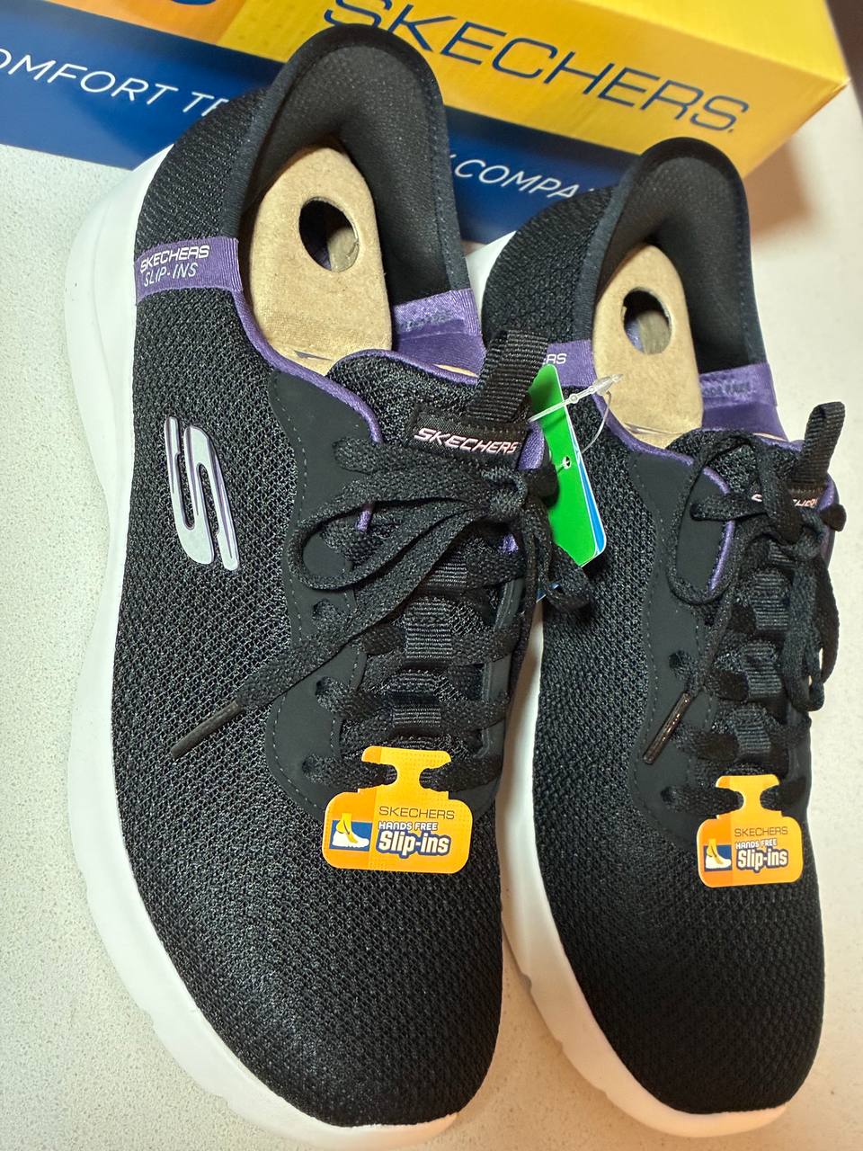 Skechers Slip-ins Mujer Negro/Morado EUR 36