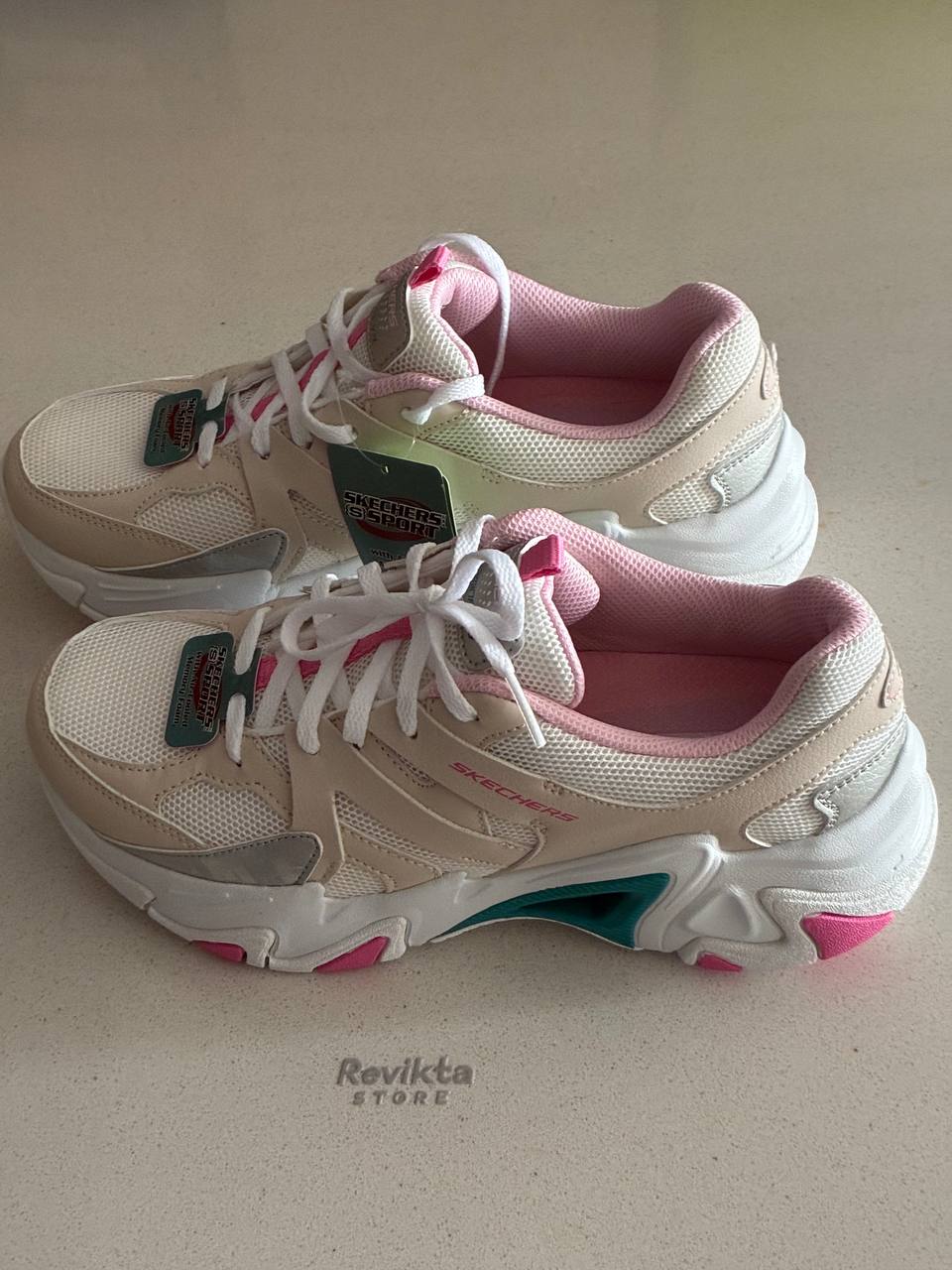 Zapatillas Skechers Talla 37 Beige y Rosa