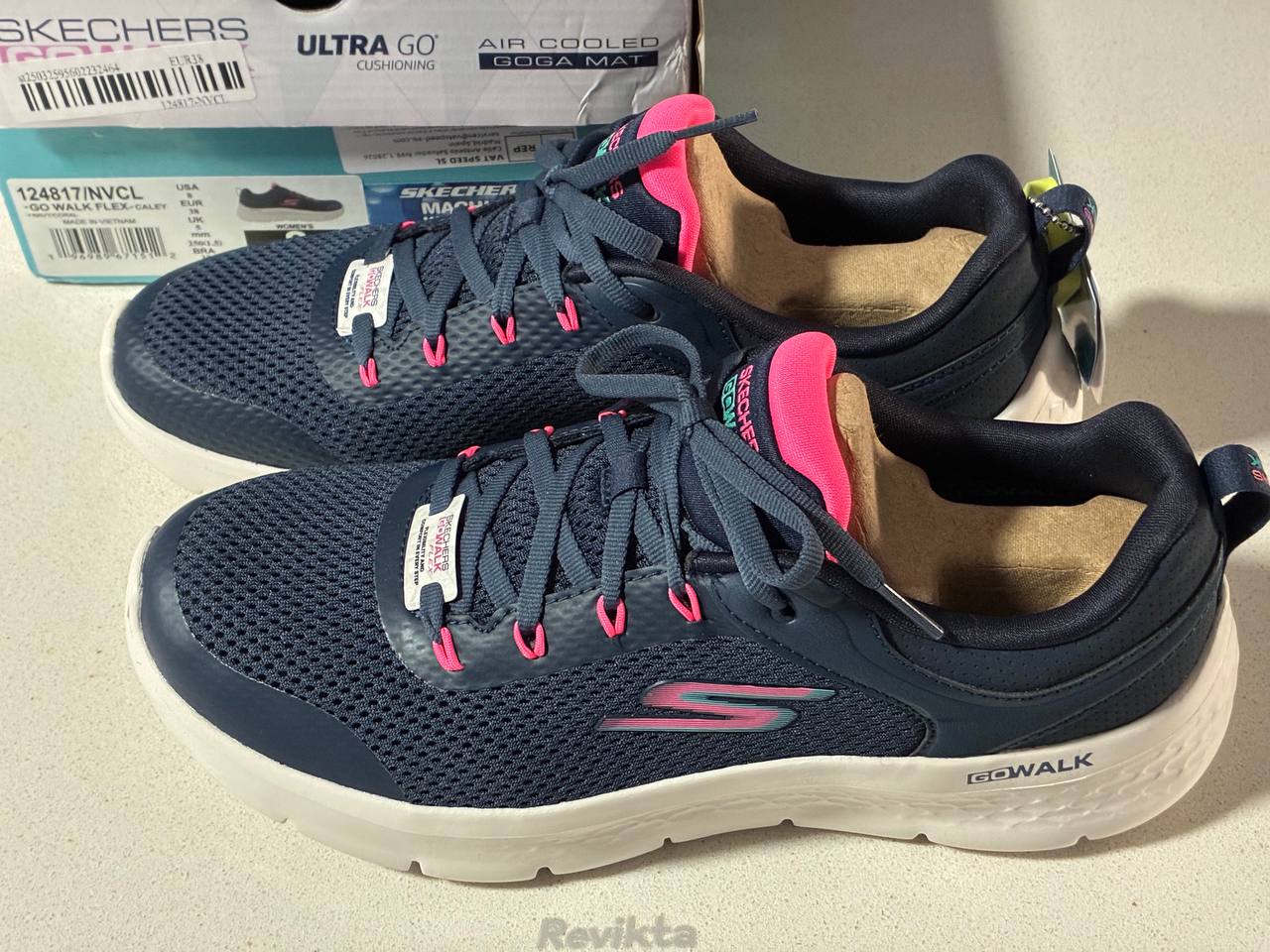 Skechers Go Walk Flex 38 Azul/Rosa