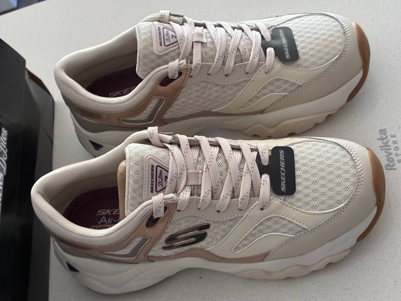 Skechers D'Lites Blanco Mujer Talla 38