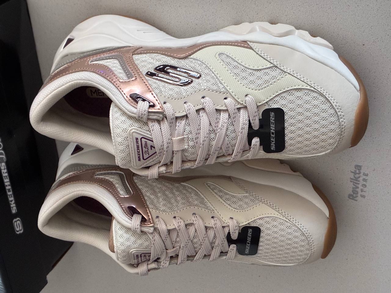 Skechers D'Lites Blanco Mujer Talla 38