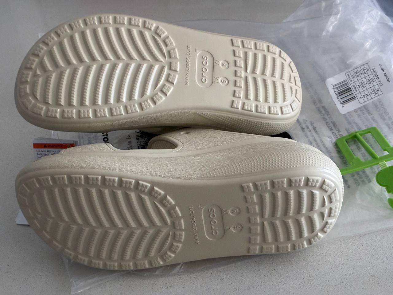 Crocs Crush Sandalias Mujer Talla 38-39 Beige