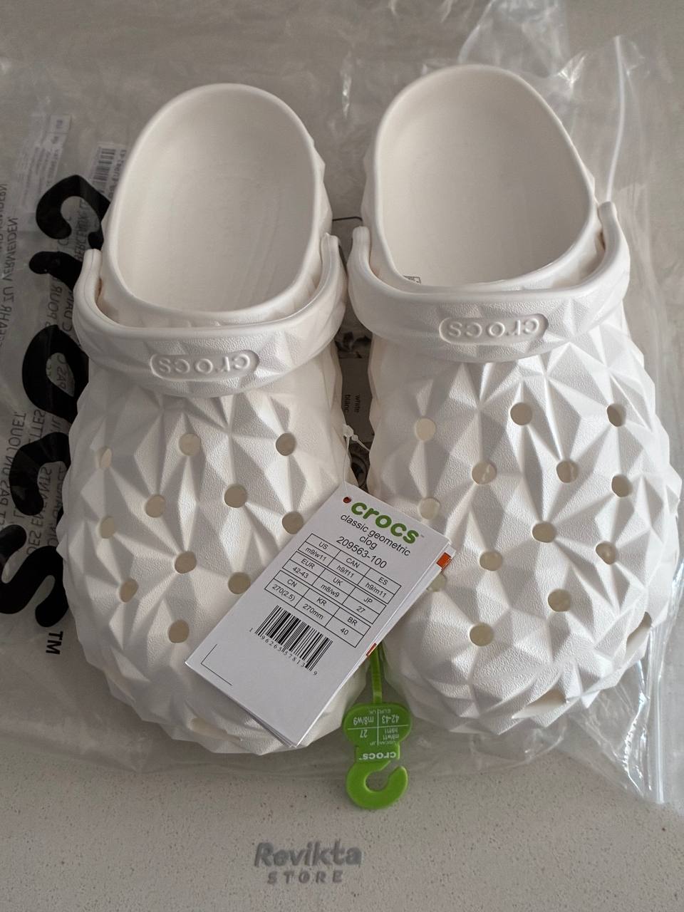 Crocs Classic Geometric Clog Blanco Talla 42-43